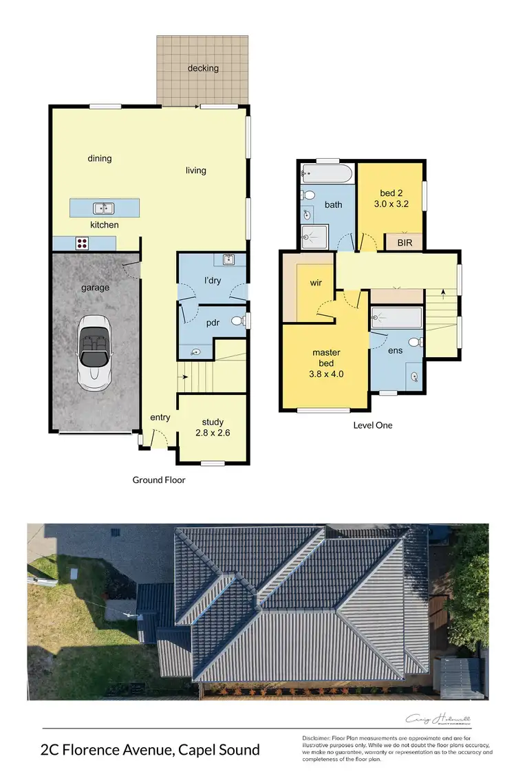 Floorplan of Homely townhouse listing, 2c Florence Avenue, Capel Sound VIC 3940