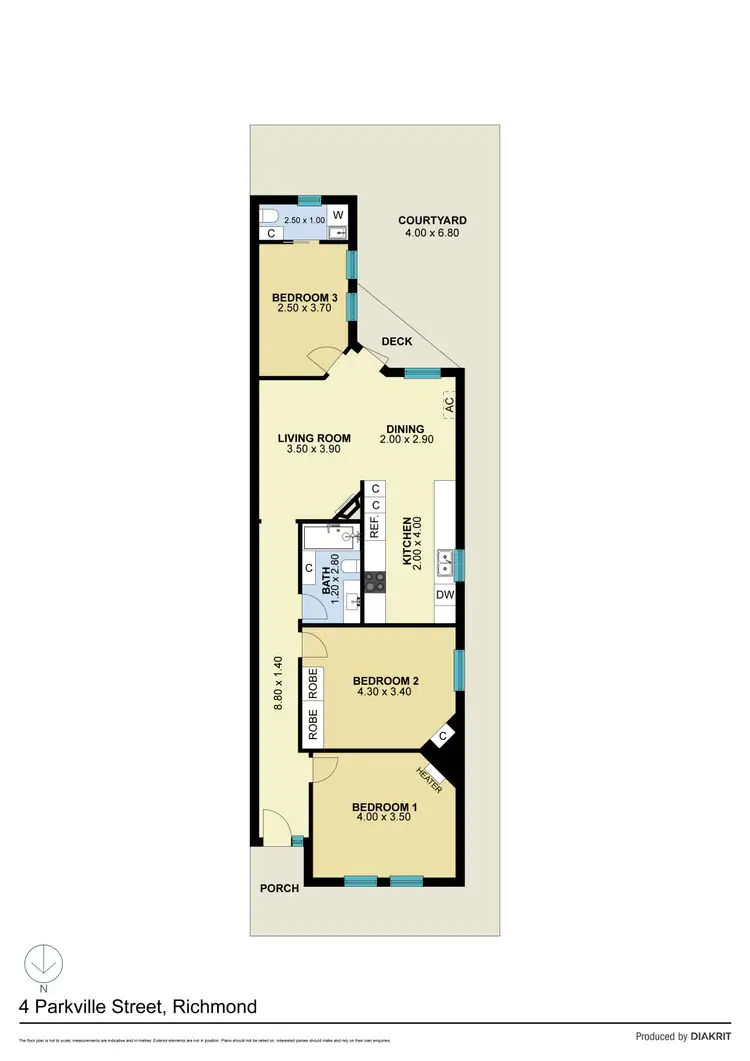 Floorplan of Homely house listing, 4 Parkville Street, Burnley VIC 3121
