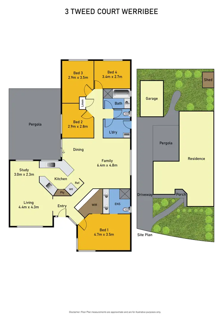 Floorplan of Homely house listing, 3 Tweed Court, Werribee VIC 3030