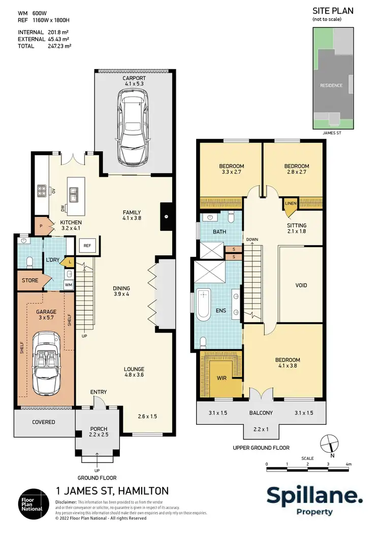 Floorplan of Homely house listing, 1 James Street, Hamilton NSW 2303