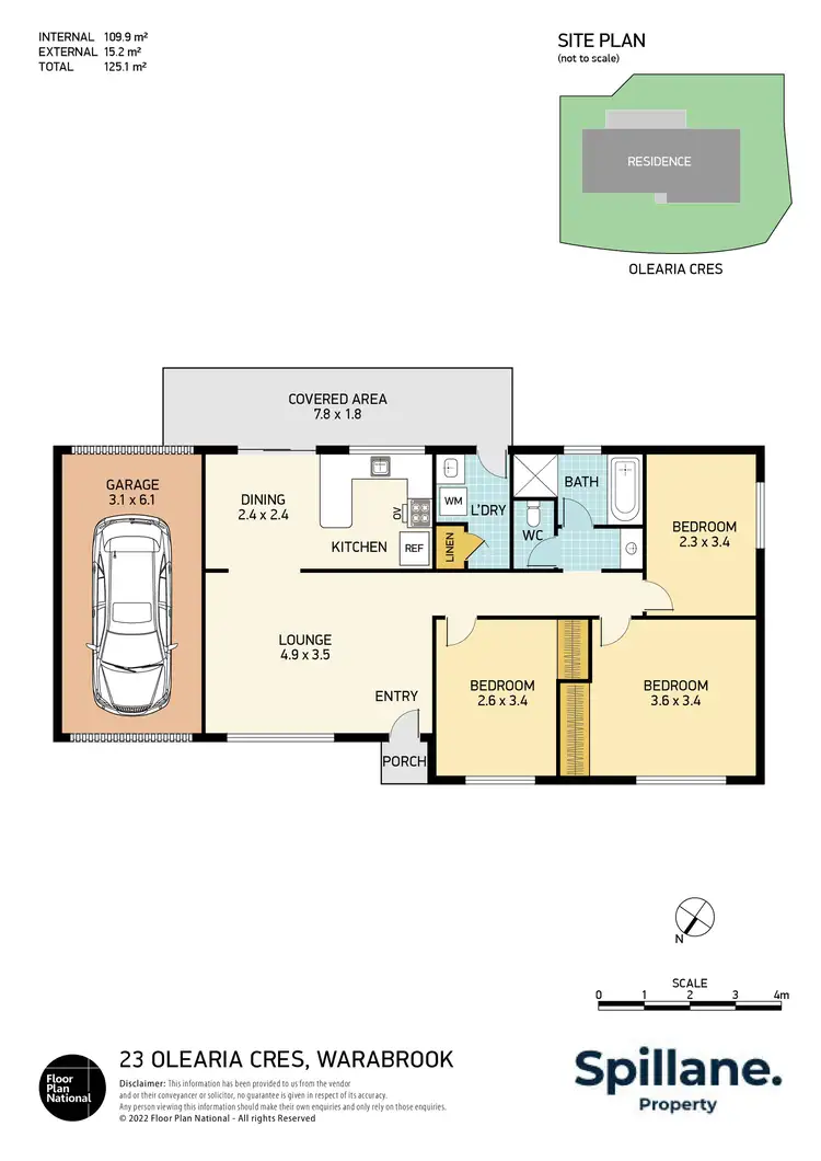 Floorplan of Homely house listing, 23 Olearia Crescent, Warabrook NSW 2304