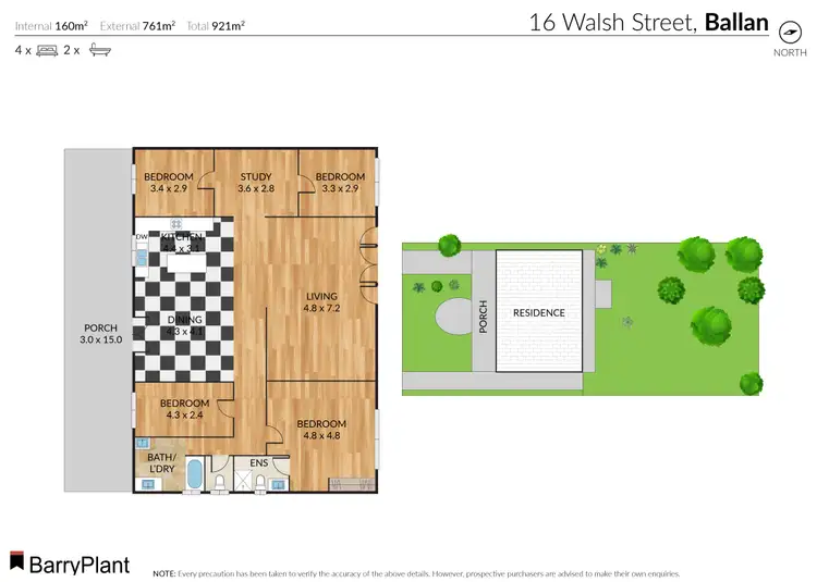 Floorplan of Homely rural property listing, 16 Walsh Street, Ballan VIC 3342