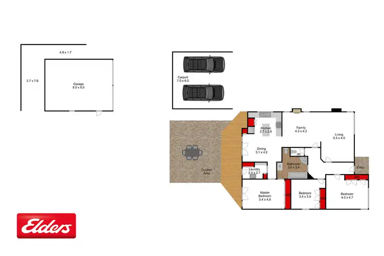 Floorplan of Homely house listing, 14 Murphy Street, Bairnsdale VIC 3875