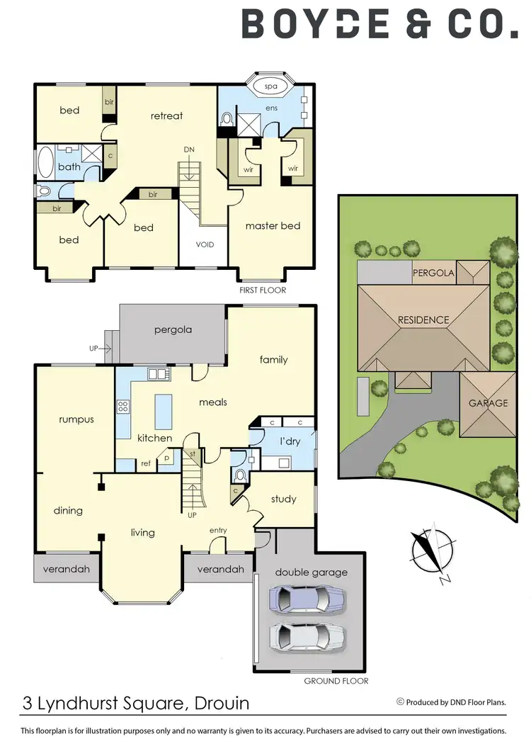 Floorplan of Homely house listing, 3 Lyndhurst Square, Drouin VIC 3818