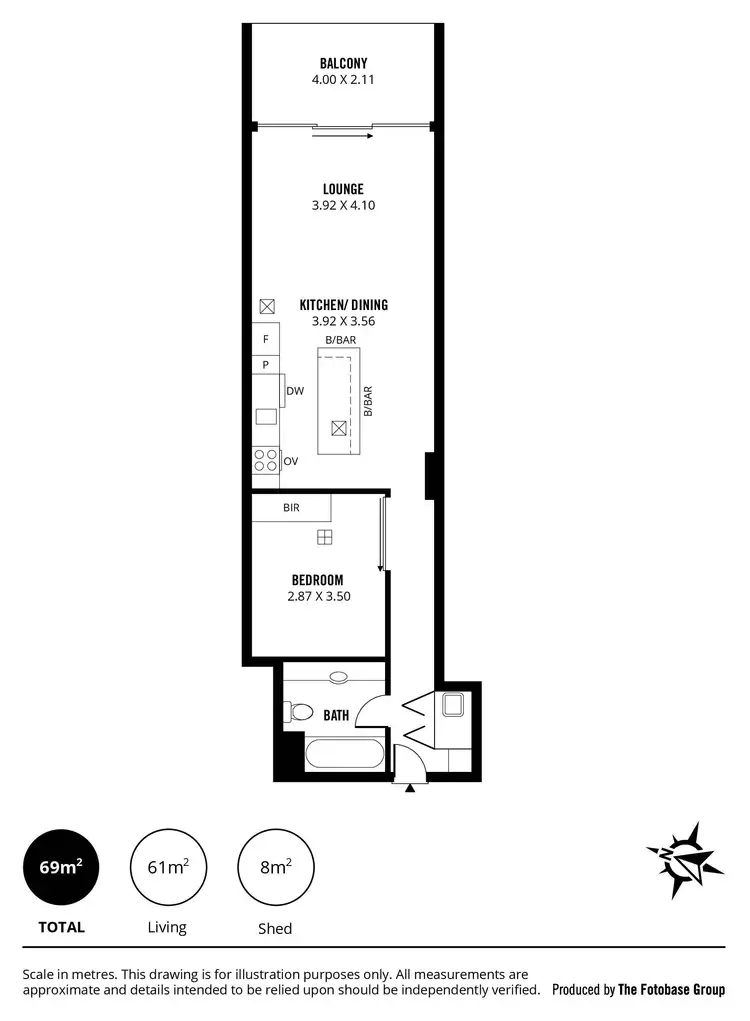 Floorplan of Homely apartment listing, 206/19 Holdfast Promenade, Glenelg SA 5045