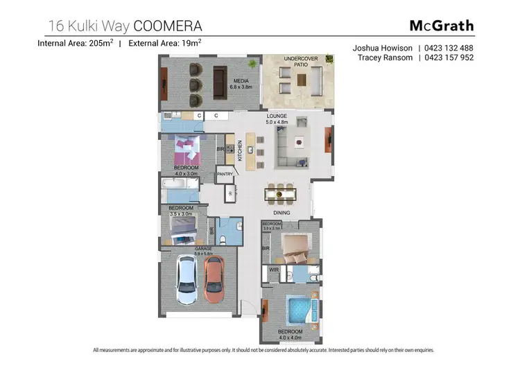 Floorplan of Homely house listing, 16 Kulki Way, Coomera QLD 4209