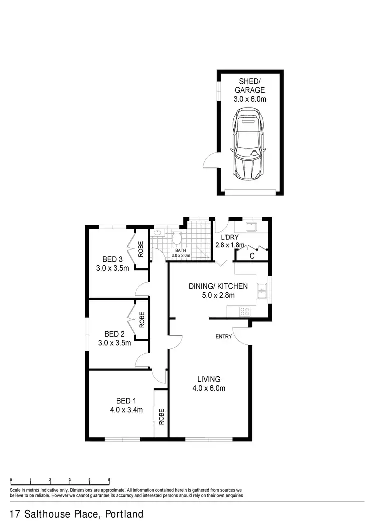 Floorplan of Homely house listing, 17 Salthouse Place, Portland VIC 3305