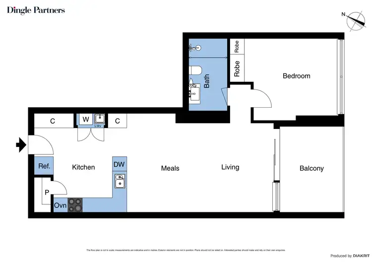 Floorplan of Homely apartment listing, 1008/35 Spring Street, Melbourne VIC 3000