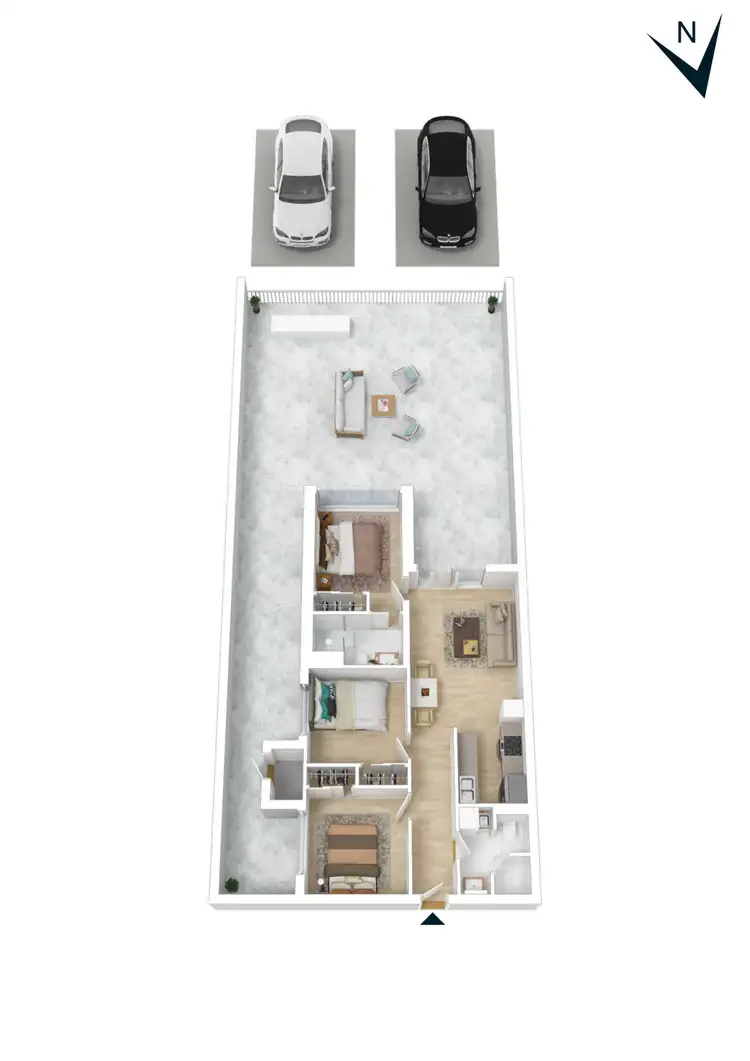 Floorplan of Homely apartment listing, 603D/4 Tannery Walk, Footscray VIC 3011