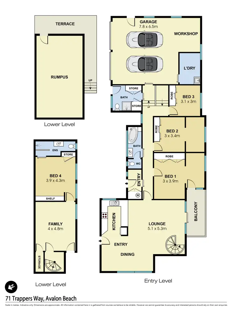 Floorplan of Homely house listing, 71 Trappers Way, Avalon Beach NSW 2107