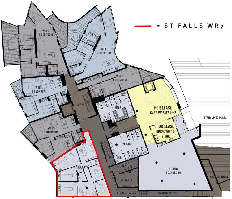 Floorplan of Homely apartment listing, WR7/19 Bogong High Plains Road, Falls Creek VIC 3699