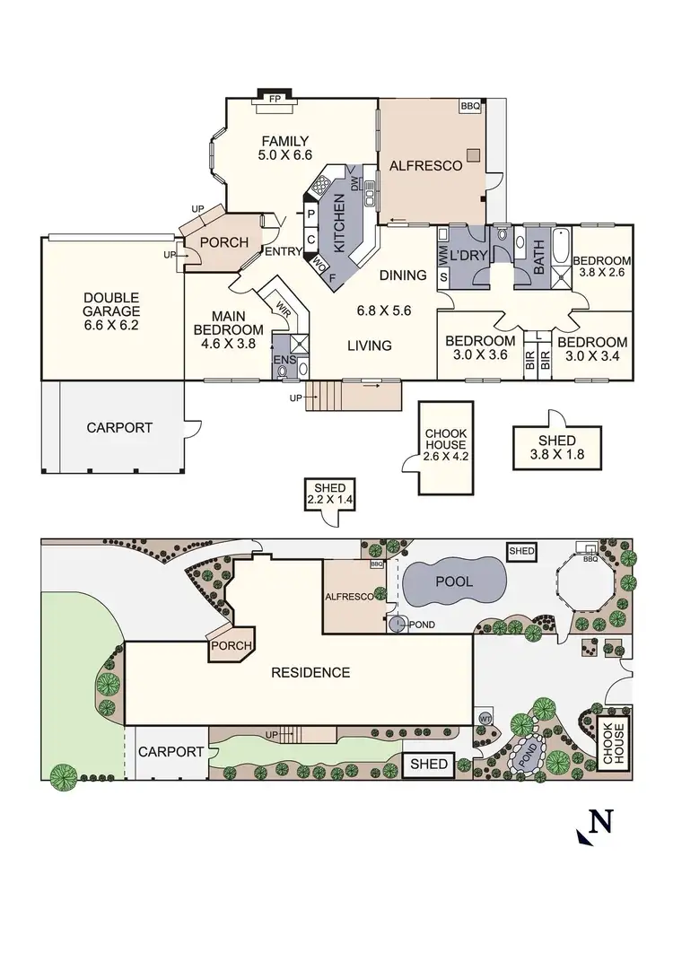 Floorplan of Homely house listing, 16 Kamarooka Drive, Wattle Glen VIC 3096