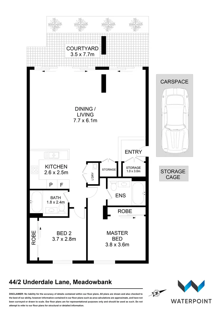 Floorplan of Homely apartment listing, 44/2 Underdale Lane, Meadowbank NSW 2114