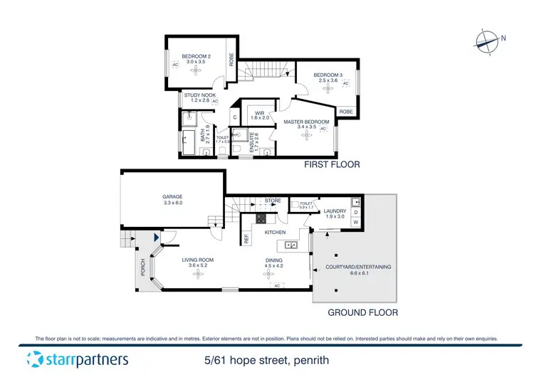 Floorplan of Homely townhouse listing, 5/61 Hope Street, Penrith NSW 2750