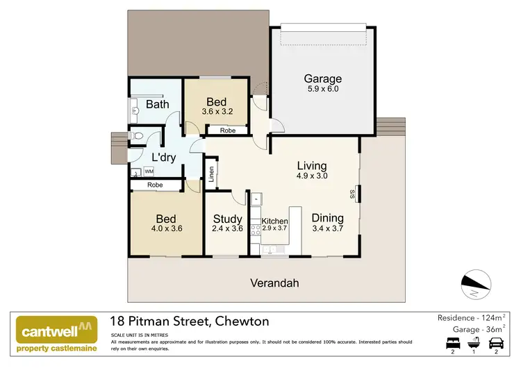 Floorplan of Homely house listing, 18 Pitman Street, Chewton VIC 3451
