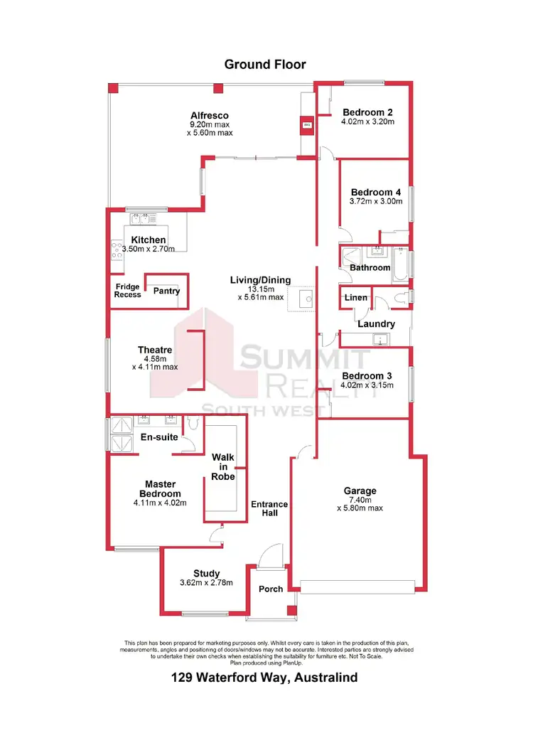 Floorplan of Homely house listing, 129 Waterford Way, Australind WA 6233