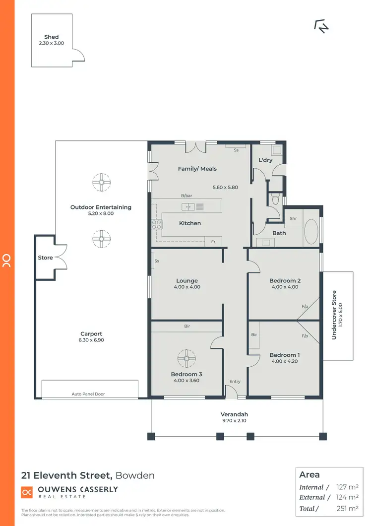 Floorplan of Homely house listing, 21 Eleventh Street, Bowden SA 5007