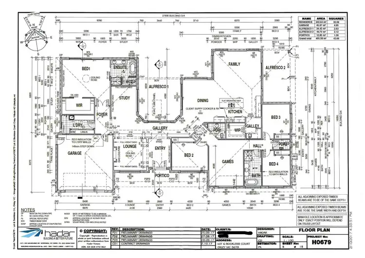 Floorplan of Homely house listing, 22 Bookless Court, Oxley VIC 3678