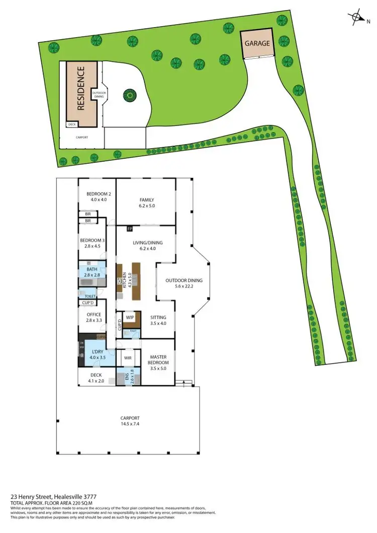 Floorplan of Homely house listing, 23 Henry Street, Healesville VIC 3777