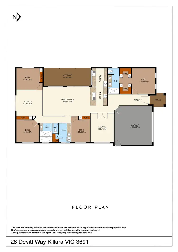 Floorplan of Homely house listing, 28 Devitt Way, Killara VIC 3691