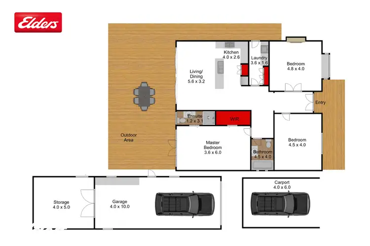 Floorplan of Homely house listing, 97 Nicol Street, Yarram VIC 3971