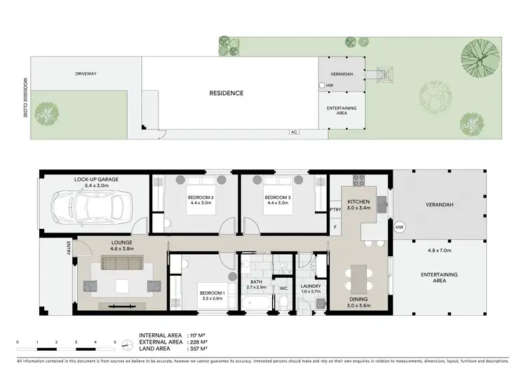 Floorplan of Homely unit listing, 1/11 Woodside Close, Mudgee NSW 2850