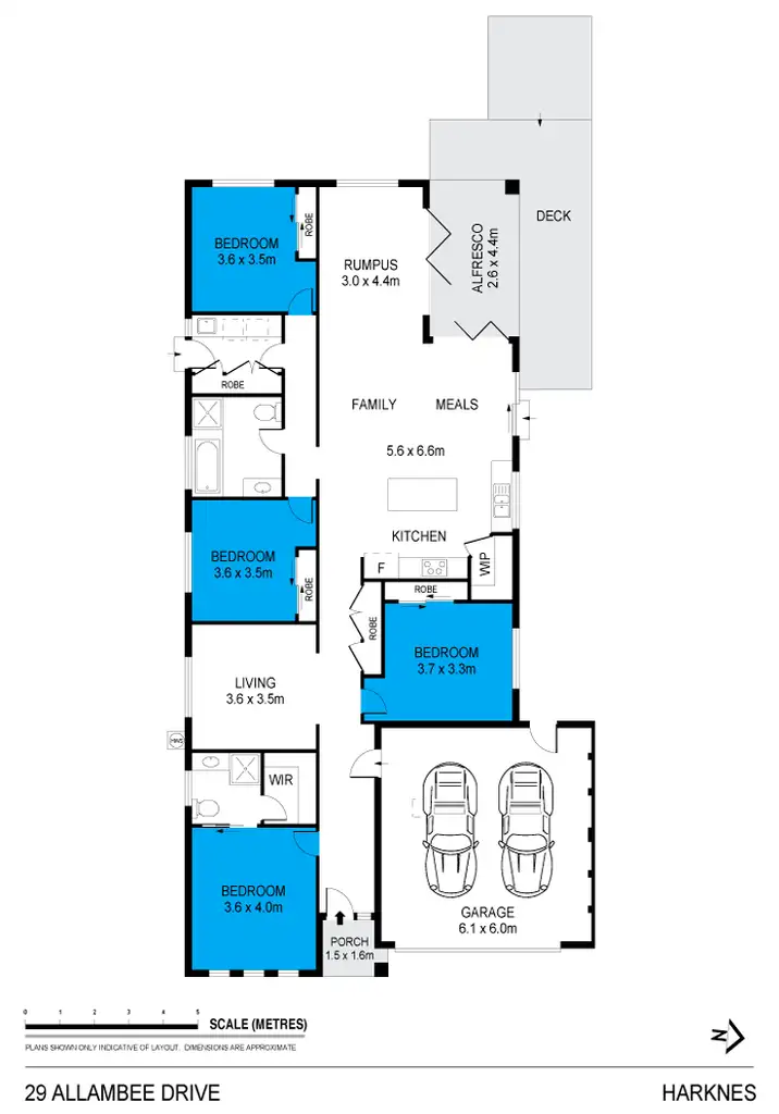 Floorplan of Homely house listing, 29 Allambee Drive, Harkness VIC 3337