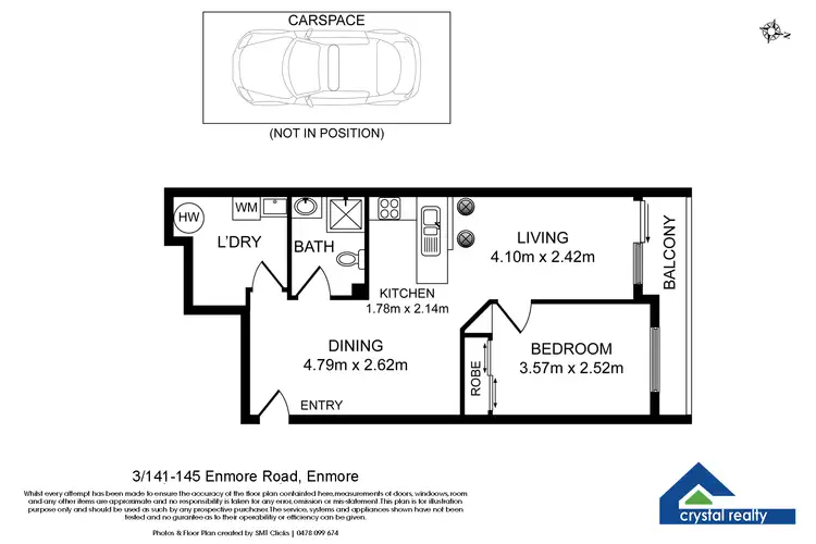 Floorplan of Homely apartment listing, 3/141-145 Enmore Road, Enmore NSW 2042