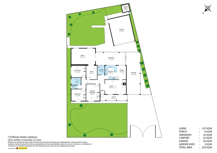 Floorplan of Homely house listing, 110 Winzor Street, Salisbury SA 5108