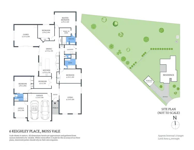 Floorplan of Homely house listing, 6 Keighley Place, Moss Vale NSW 2577
