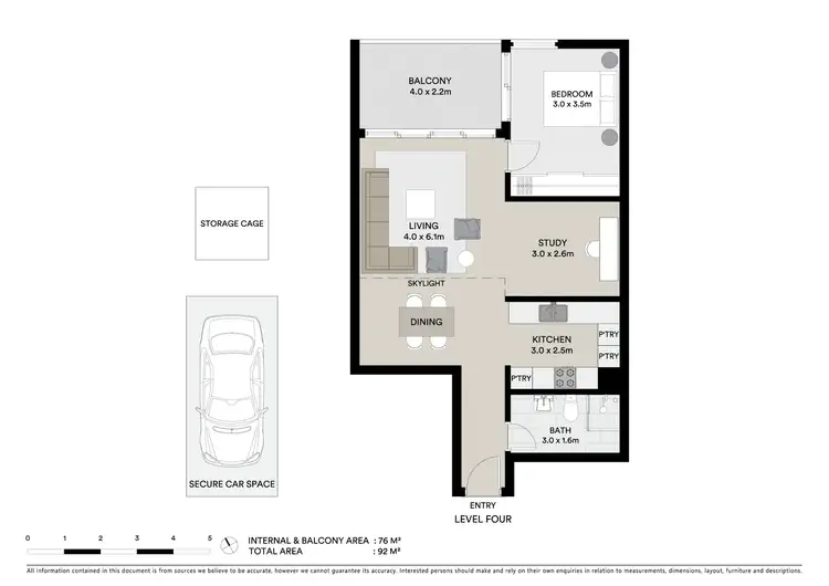 Floorplan of Homely apartment listing, C407/1-9 Allengrove Crescent, North Ryde NSW 2113
