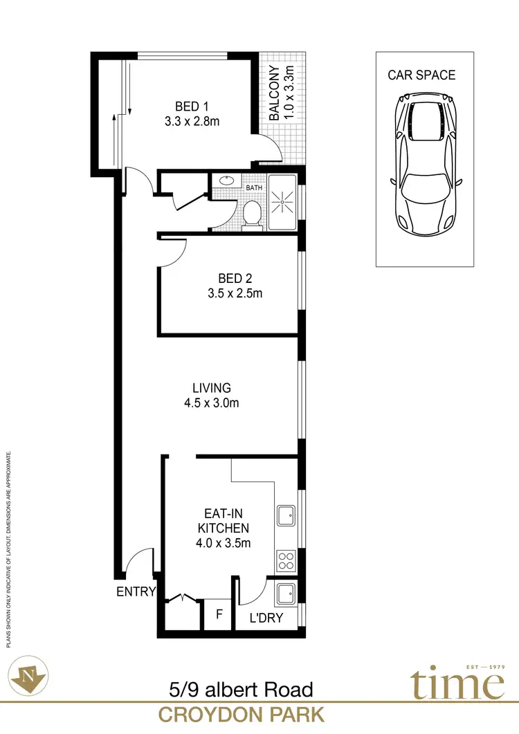 Floorplan of Homely apartment listing, 5/9 Albert Road, Croydon Park NSW 2133