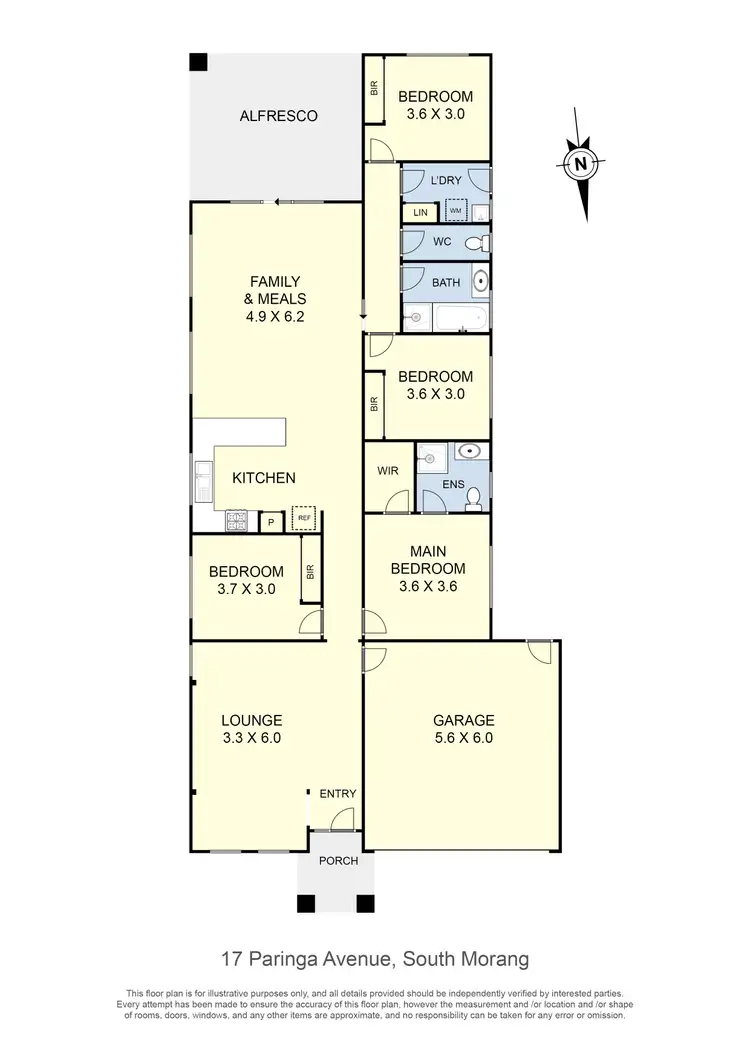 Floorplan of Homely house listing, 17 Paringa Avenue, South Morang VIC 3752