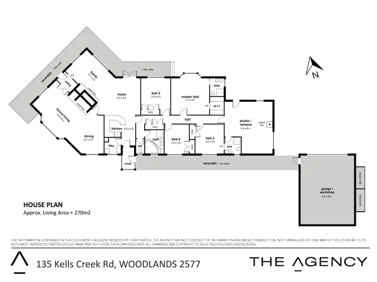 Floorplan of Homely rural property listing, 135 Kells Creek Road, Woodlands NSW 2575