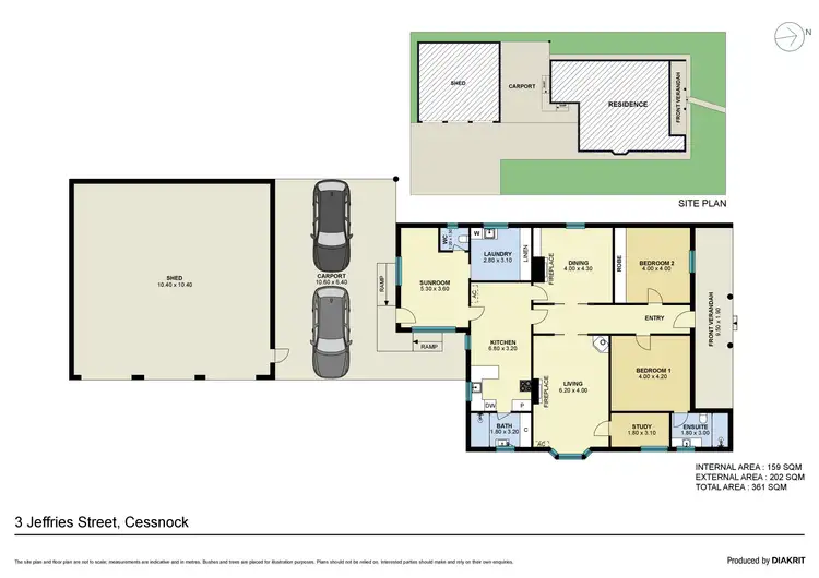Floorplan of Homely house listing, 3 Jeffries Street, Cessnock NSW 2325