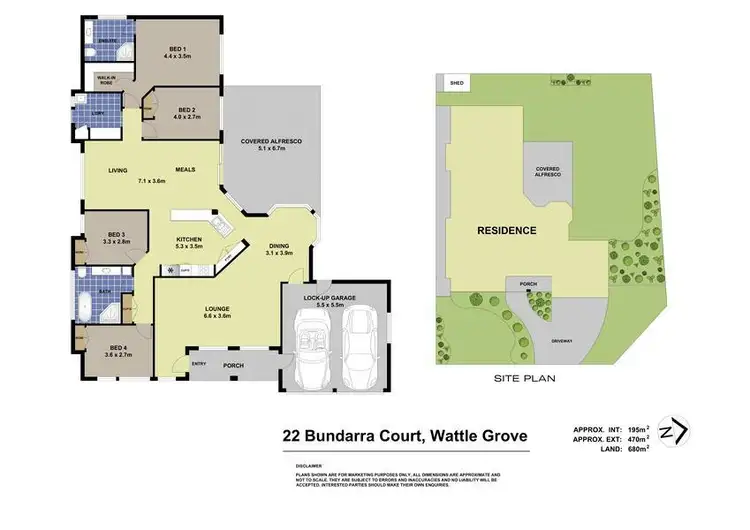 Floorplan of Homely house listing, 22 Bundarra Court, Wattle Grove NSW 2173