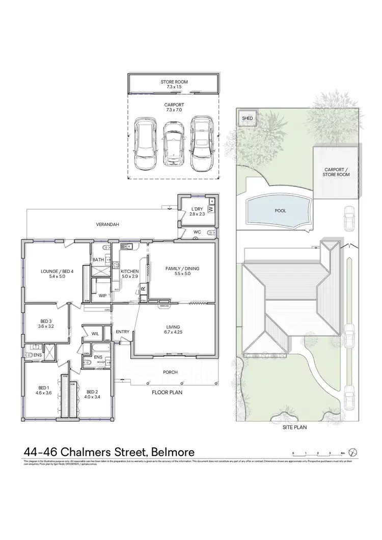 Floorplan of Homely house listing, 44-46 Chalmers Street, Belmore NSW 2192