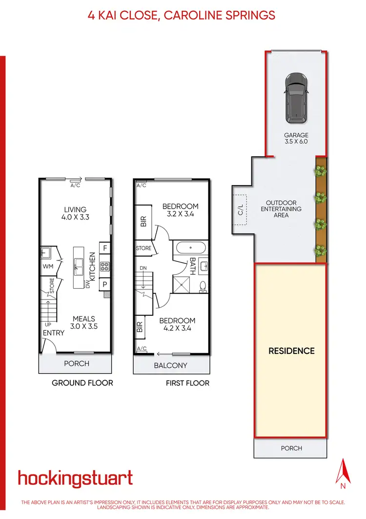 Floorplan of Homely house listing, 4 Kai Close, Caroline Springs VIC 3023
