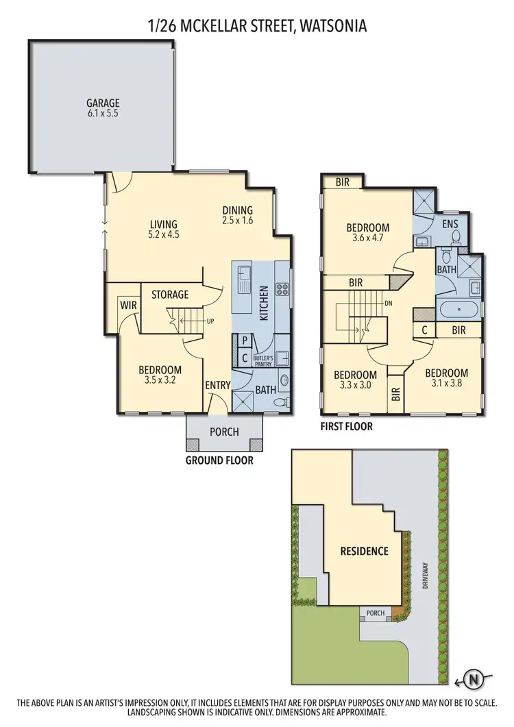 Floorplan of Homely unit listing, 1/26 McKellar Street, Watsonia VIC 3087