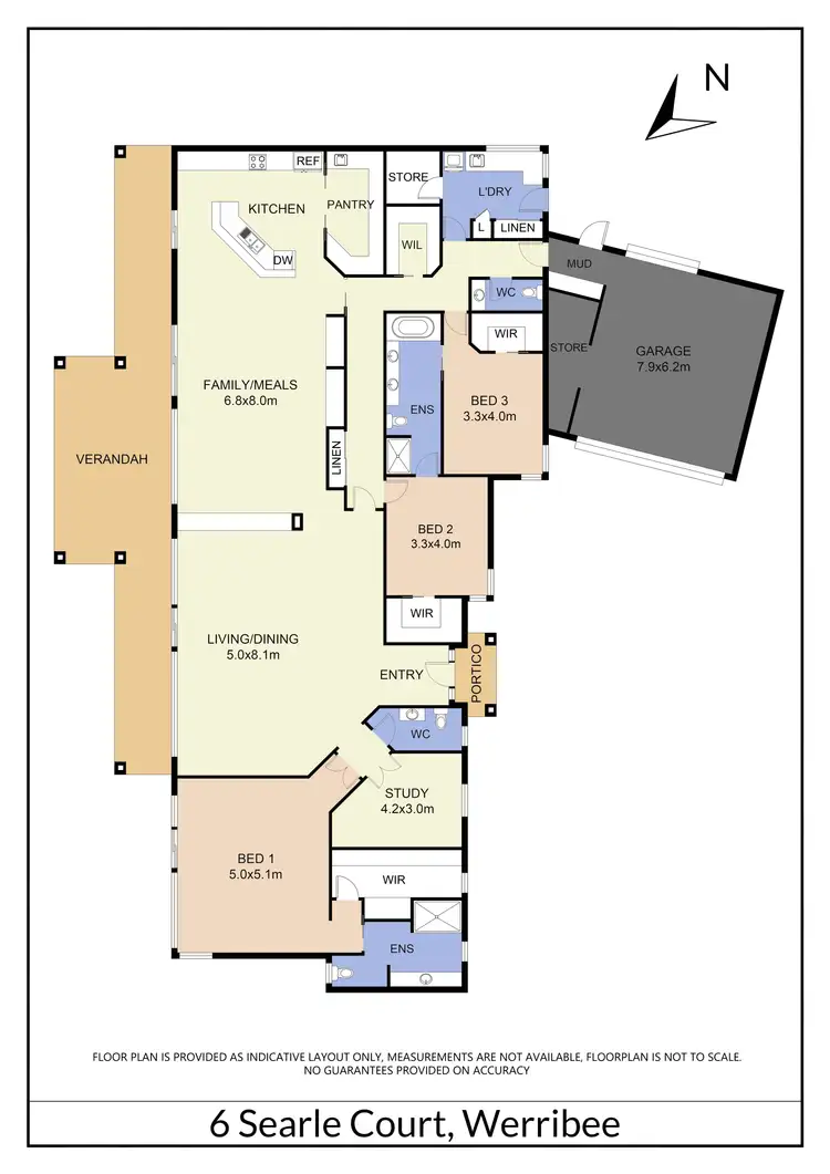Floorplan of Homely house listing, 6 Searle Court, Werribee VIC 3030
