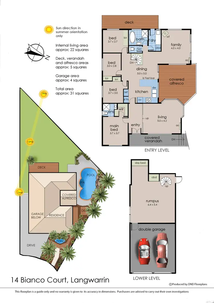 Floorplan of Homely house listing, 14 Bianco Court, Langwarrin VIC 3910