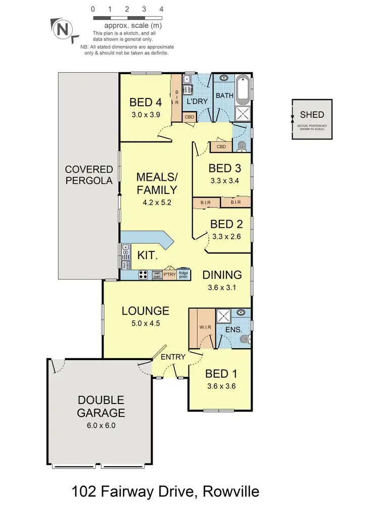 Floorplan of Homely house listing, 102 Fairway Drive, Rowville VIC 3178