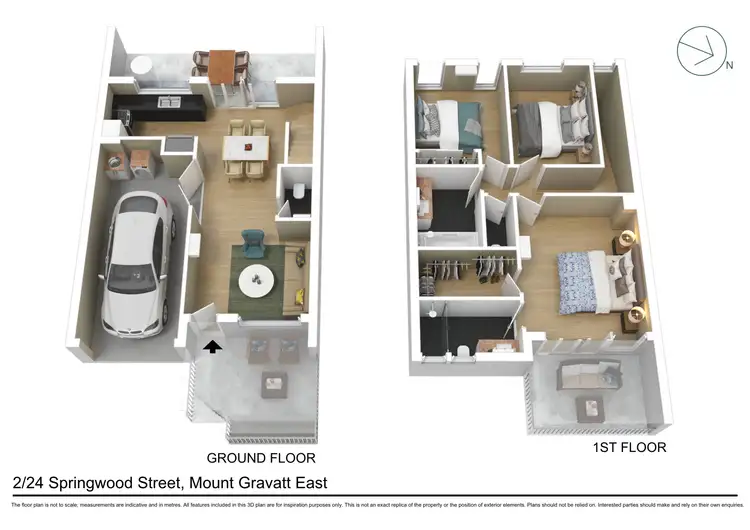 Floorplan of Homely townhouse listing, 2/24 Springwood Street, Mount Gravatt East QLD 4122