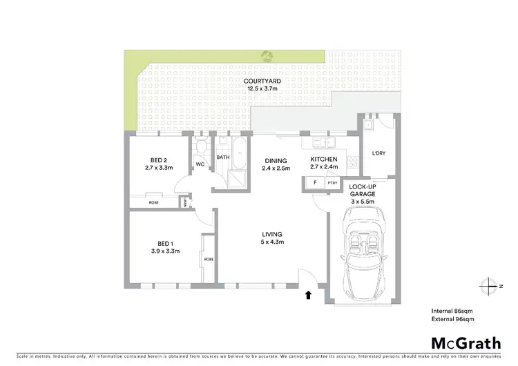 Floorplan of Homely villa listing, 3/18 McLachlan Avenue, Long Jetty NSW 2261