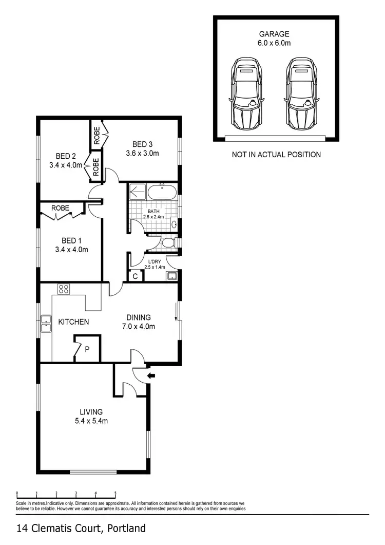 Floorplan of Homely house listing, 14 Clematis Court, Portland VIC 3305