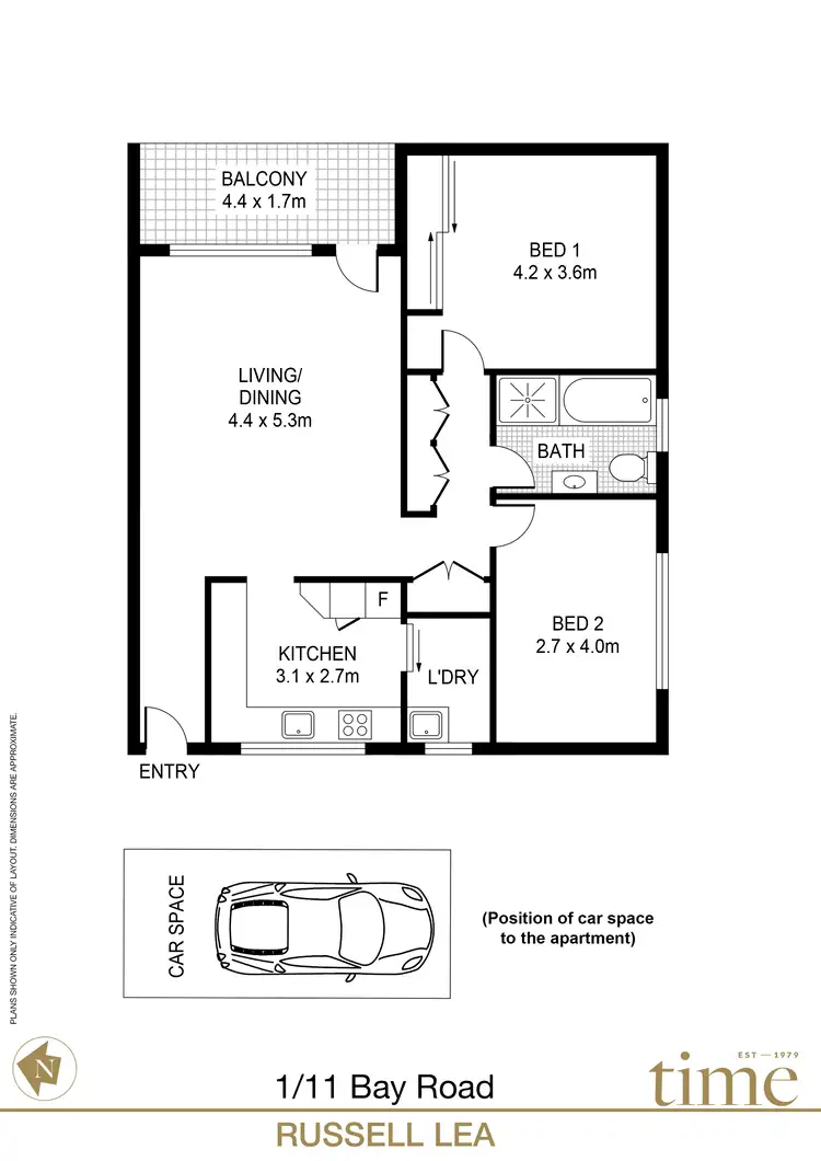 Floorplan of Homely apartment listing, 1/11-13 Bay Road, Russell Lea NSW 2046