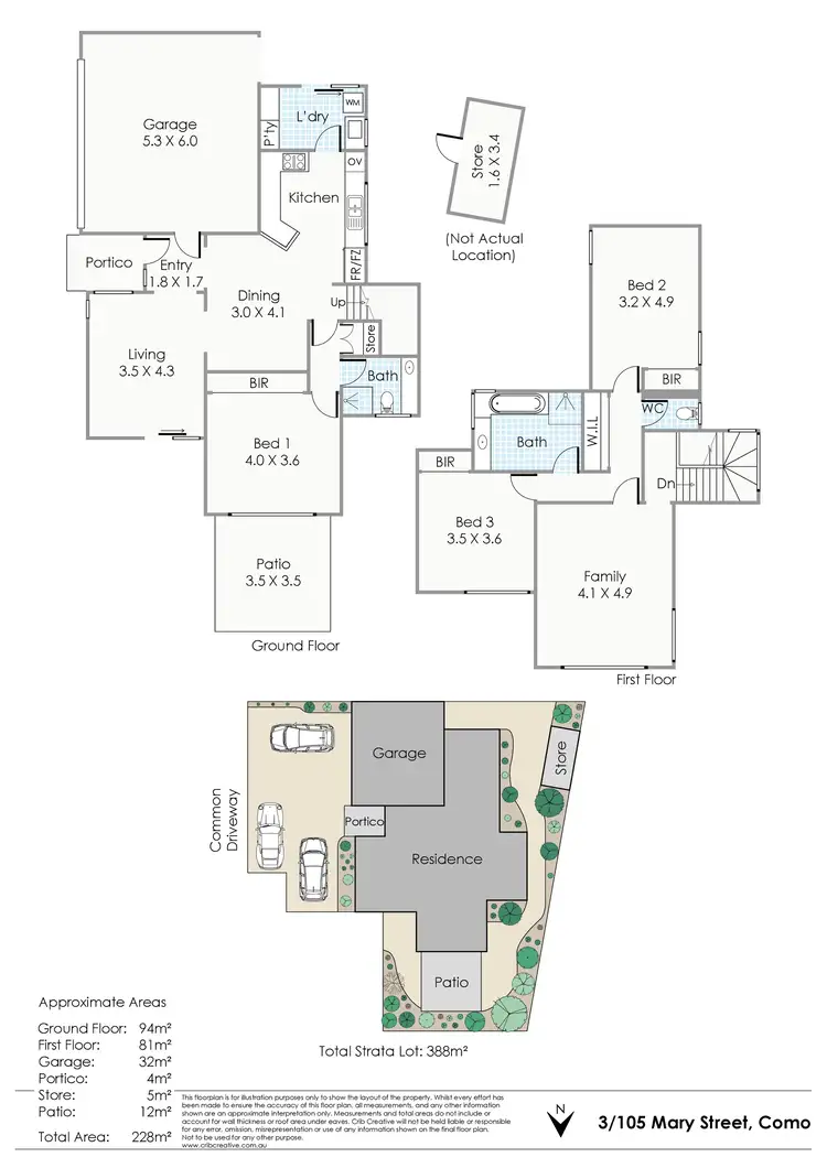 Floorplan of Homely house listing, 3/105 Mary Street, Como WA 6152