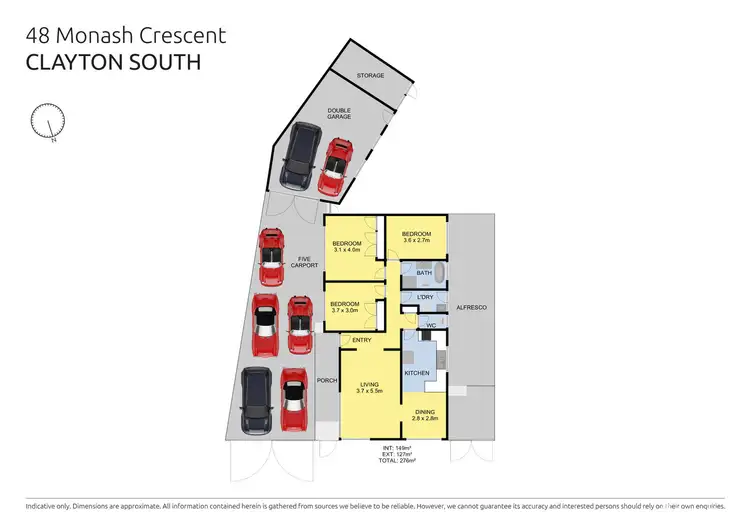 Floorplan of Homely house listing, 48 Monash Crescent, Clayton South VIC 3169