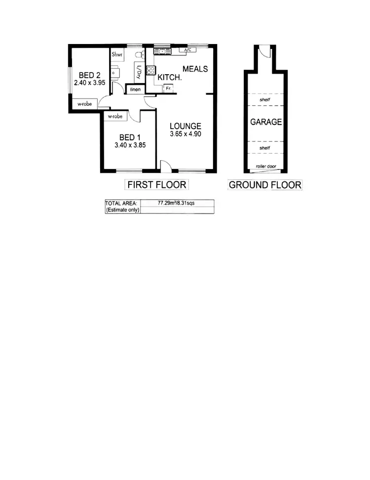 Floorplan of Homely unit listing, 9/225 Anzac Highway, Plympton SA 5038