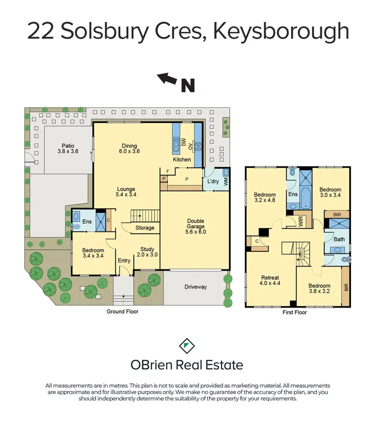 Floorplan of Homely house listing, 22 Solsbury Crescent, Keysborough VIC 3173